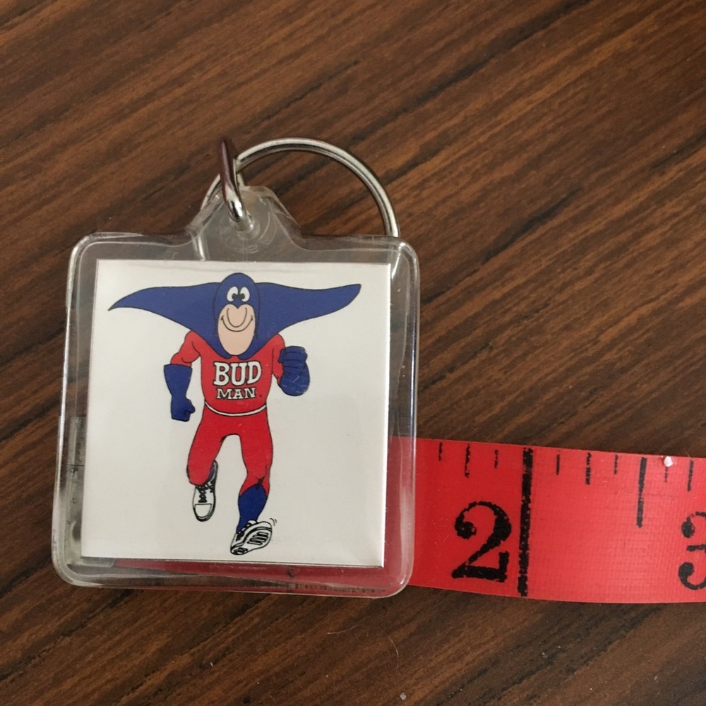 Vintage Bud Man keychain